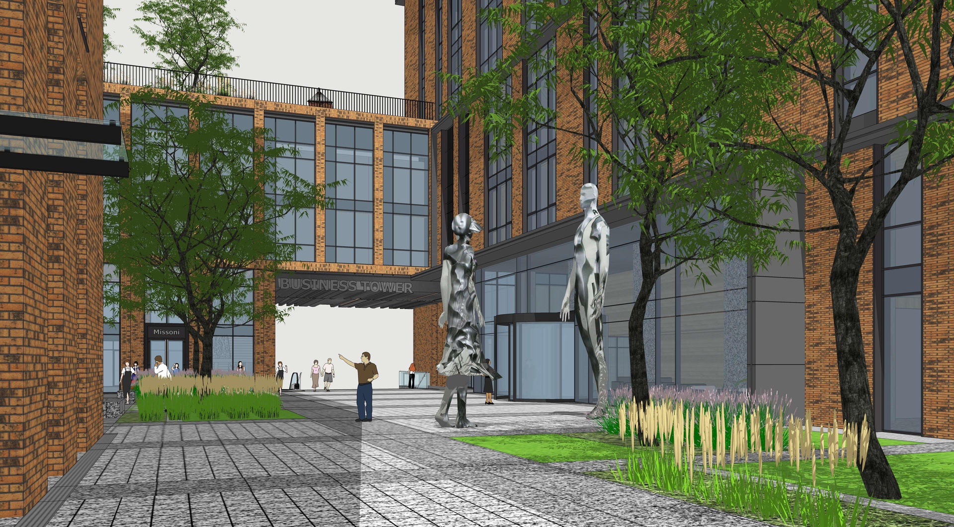 Скульптурна композиція «Зустріч» буде розміщена на публічній локації Ermolaev Center