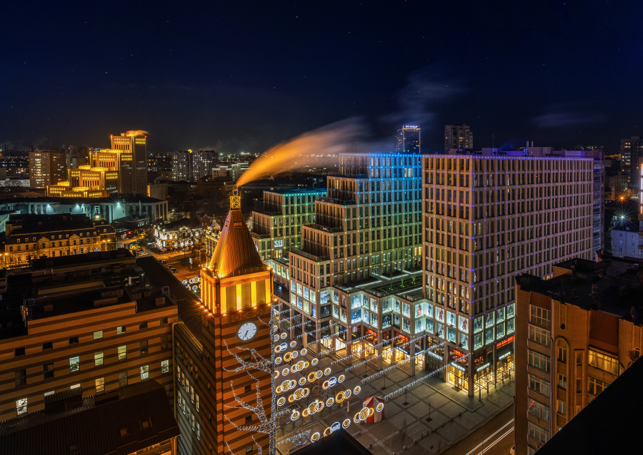 «CASCADE PLAZA» IES Illumination Awards laureate